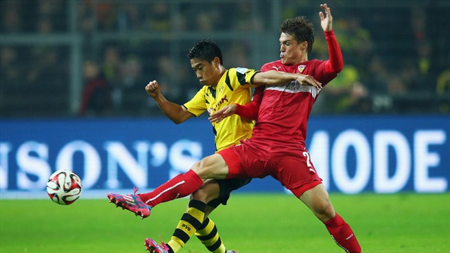 شينجی کاواگا|دورتموند 2-2 اشتوتگارت / بوندسلیگا