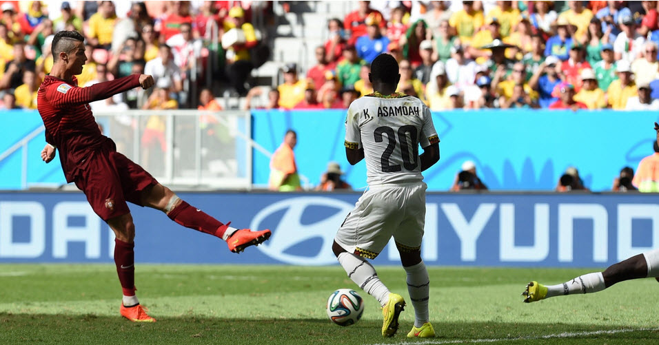 کریستیانو رونالدو|لحظه گلزنی کاپیتان تیم ملی پرتغال ، کریستیانو رونالدو.