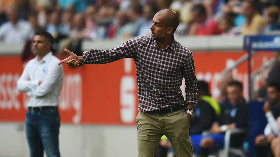 جوزپه گوآردیولا|عکس العمل گواردیولا در بازی مقابل دویسبورگ.