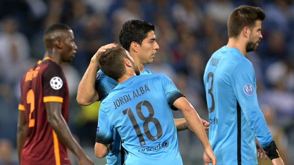 لوئیس سوار|رم 1 - 1 بارسلونا / لیگ قهرمانان