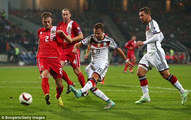 ماریو گوتزه|آلمان 4 - 0 جیبرالتِر / مقدماتی جام ملت های اروپا