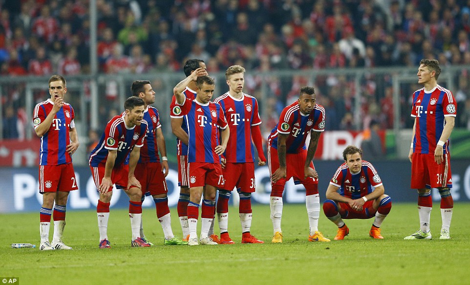 حسرت بازیکنان بایرن|بایرن مونیخ 1 (0) - (2) 1 بوروسيا دورتموند / جام حذفی آلمان