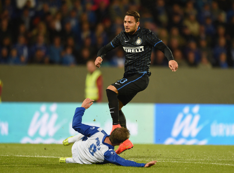 درگیری بازیکن با یار اینتر|استرانان 3-0 اینترمیلان / لیگ اروپا