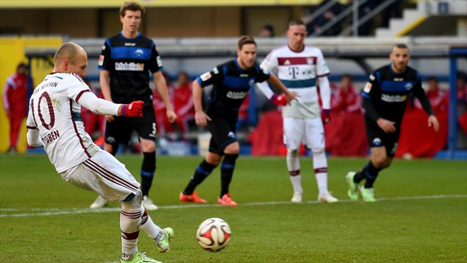 آرین روبن|پادِربورن 0 - 6 بایرن مونیخ / بوندسلیگا