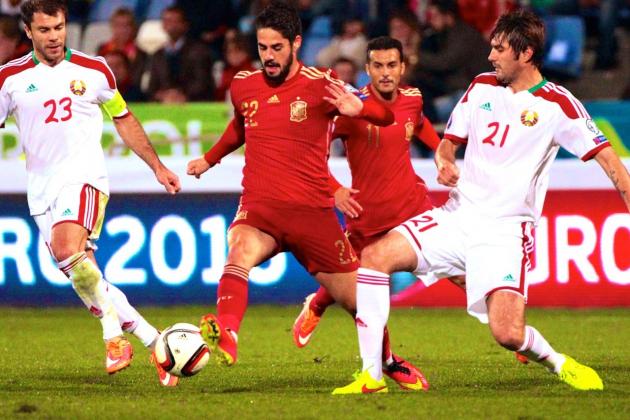 ایسکو|بلاروس 0 - 1 اسپانیا / مقدماتی یورو 2016