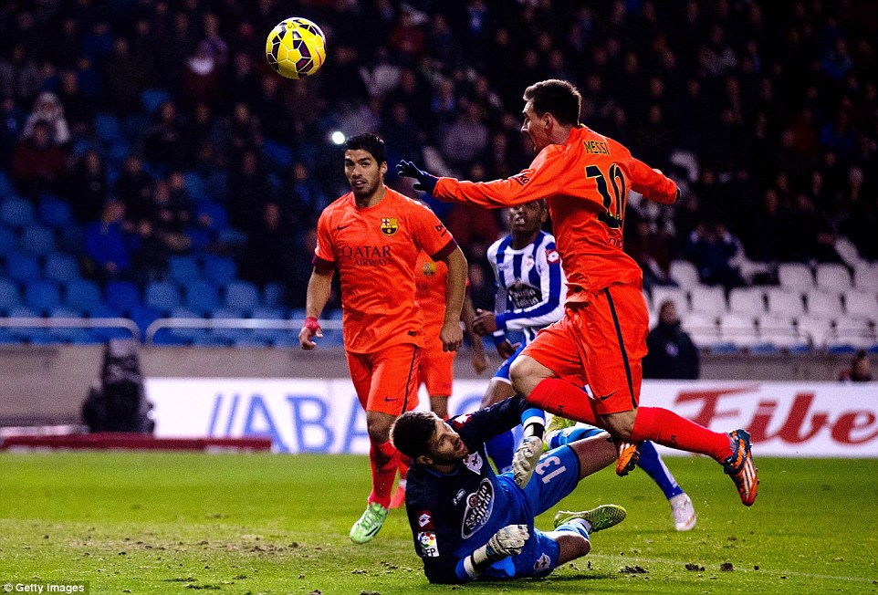 لیونل مسی|دپورتیوو لاکرونیا 0 - 4 بارسلونا / لالیگا