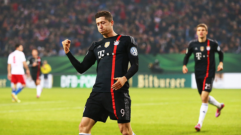 رابرت لواندوفسکی|هامبورگ 1 - 3 بایرن مونیخ / جام حذفی