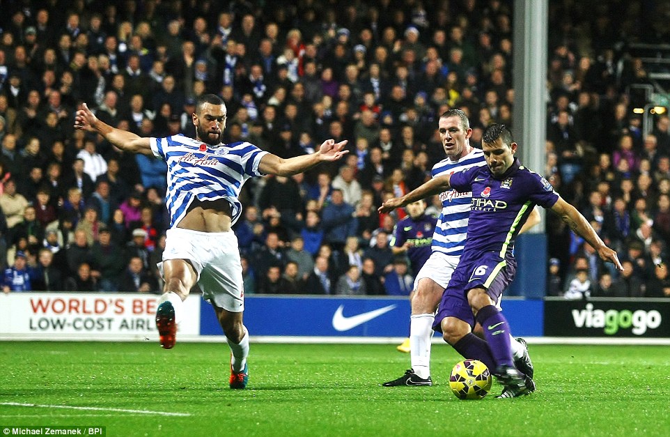 سرخیو آگرو|کوئینز پارک رنجرز 2 - 2 منچستر سیتی / لیگ برتر