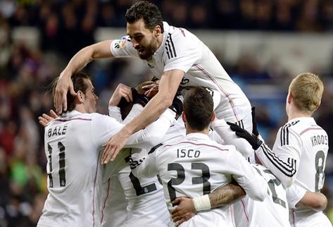 شادی بازیکنان رئال|رئال مادرید 2 - 1 سه ویا / لالیگا