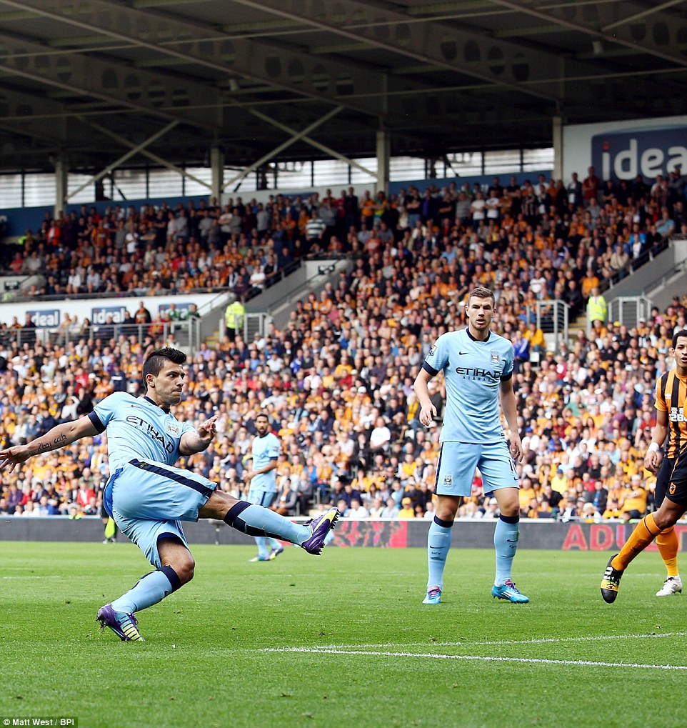 سرخیو آگرو|هال سیتی 2-4 منچسترسیتی /لیگ جزیره