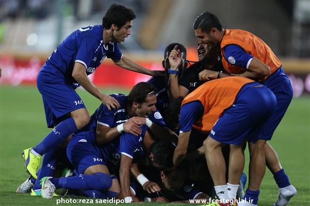 شادی بازیکنان استقلال|استقلال تهران 2 - 0 ملوان انزلی / لیگ برتر ایران (خلیج فارس)