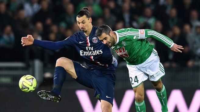 زلاتان ایبراهیموویچ|سنت اتين 0 - 1 پاریس سن ژرمن / لوشامپیونه