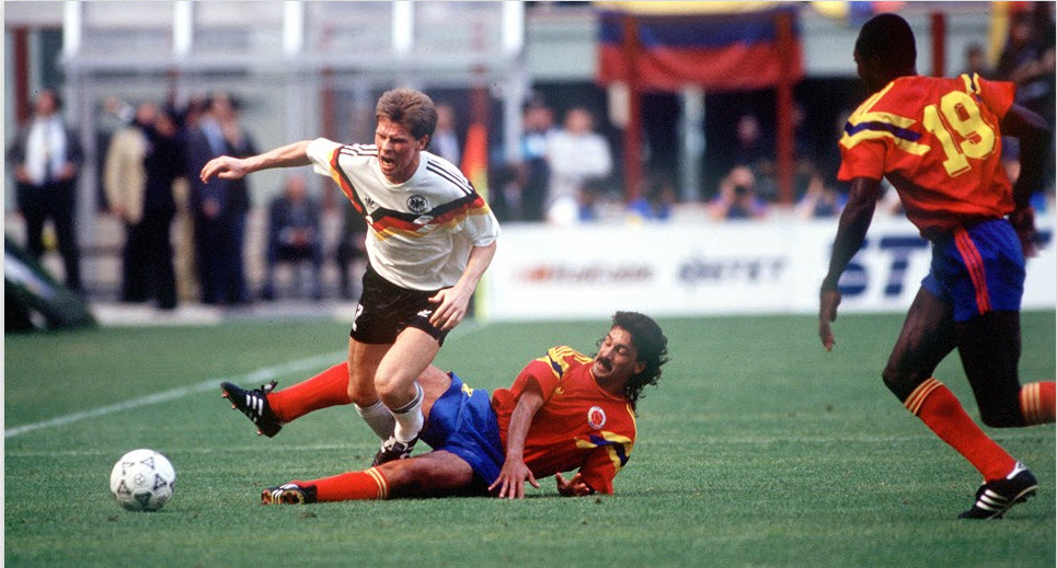 استفان رویتر|کلمبیا 1-1 آلمان،  جام جهانی 1990