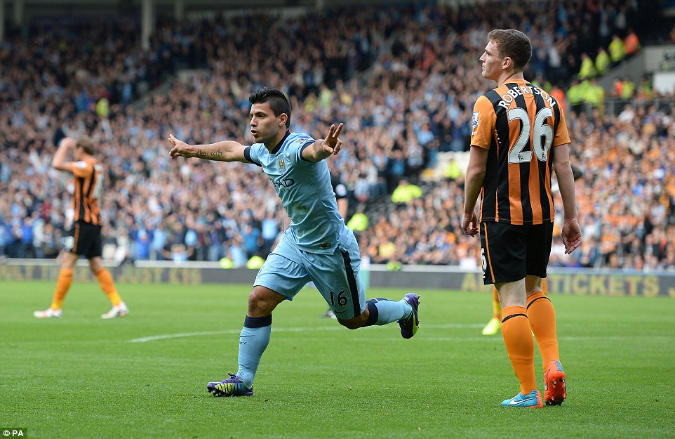 سرخیو آگرو|هال سیتی 2-4 منچسترسیتی /لیگ جزیره