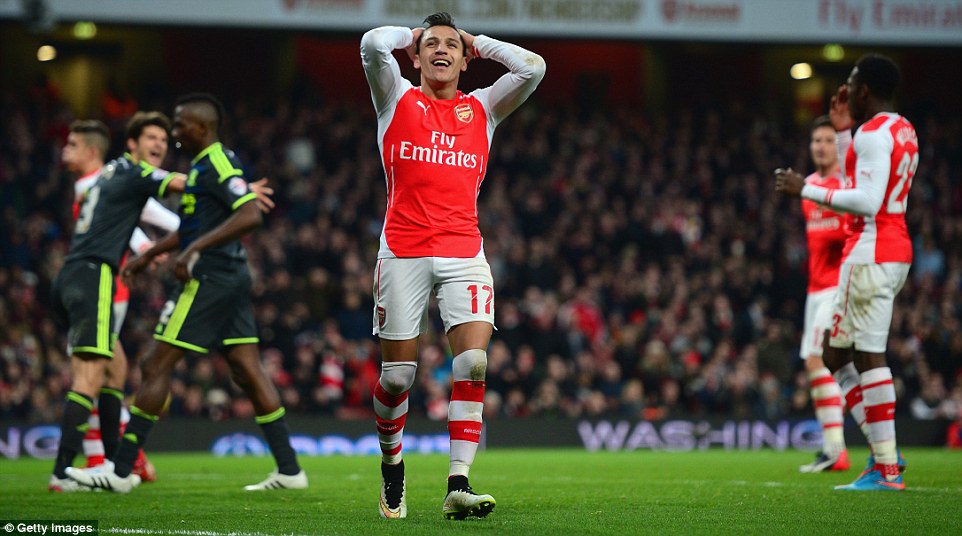 الکسیس سانچز|آرسنال 2 - 0 میدِلزبورو / جام حذفی