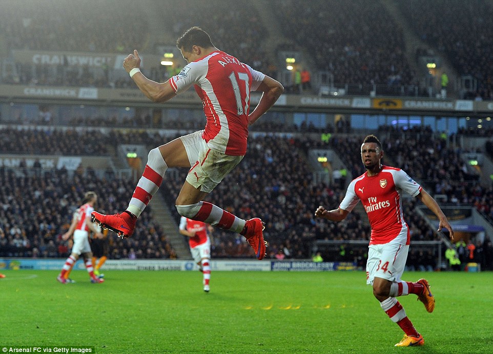 الکسیس سانچز|هال سیتی 1 - 3 آرسنال / لیگ جزیره