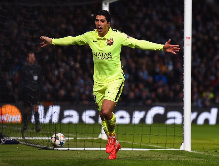 لوئیس سوارز|منچستر سیتی 1 - 2 بارسلونا / لیگ قهرمانان