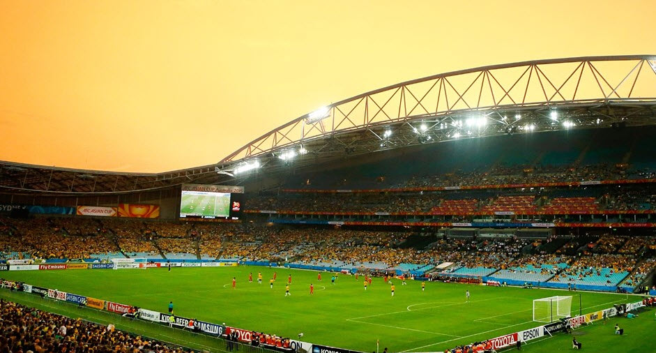 نمای زیبا از استادیوم ANZ|استرالیا 4 - 0 عمان / جام ملت های آسیا 2015