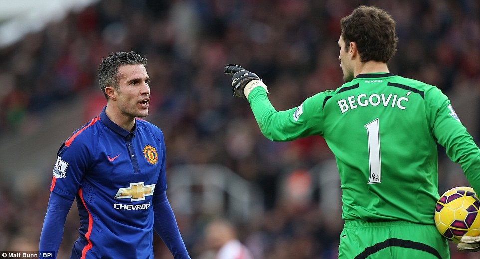 رابین فن پرسی|استوک سیتی 1 - 1 منچستر یونایتد / لیگ جزیره