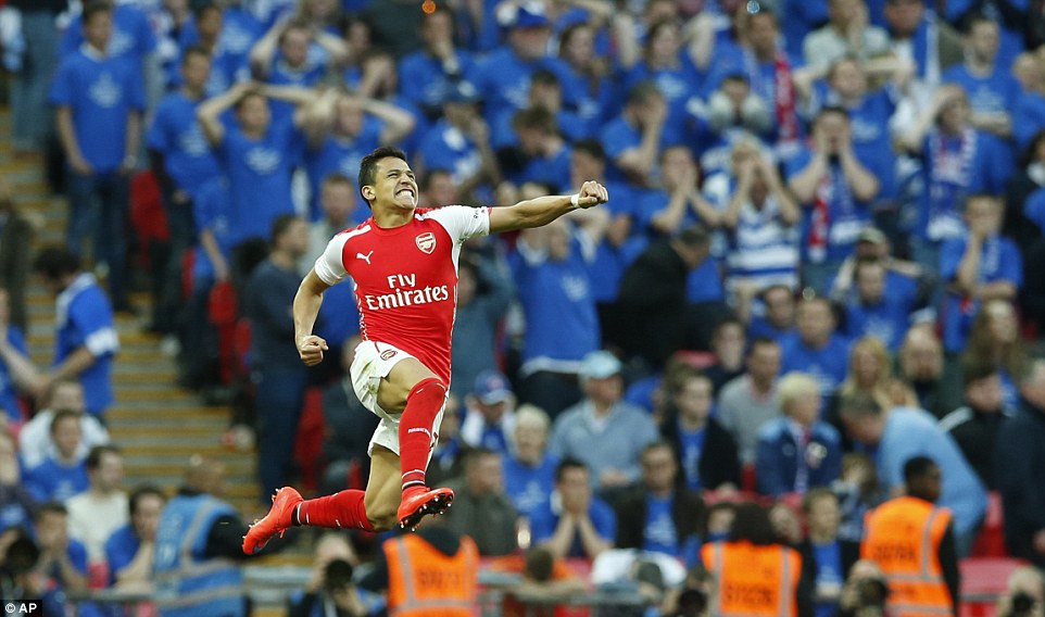 الکسیس سانچز|ریدینگ 1 - 2 آرسنال / جام حذفی