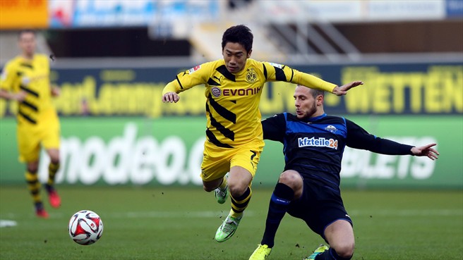 شينجی کاواگا|پادِربورن 2 - 2 بوروسيا دورتموند / بوندسلیگا