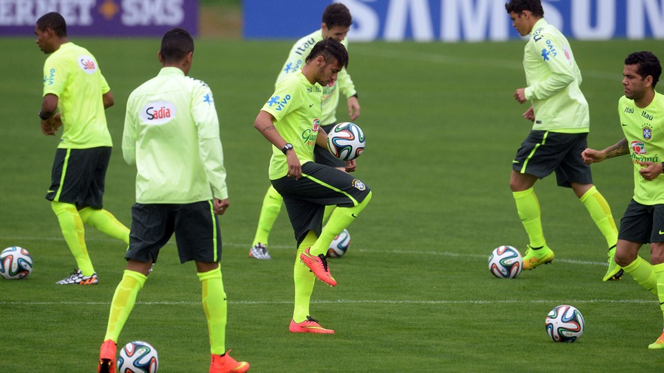 نیمار دا سیلوا|تمرین تیم ملی برزیل