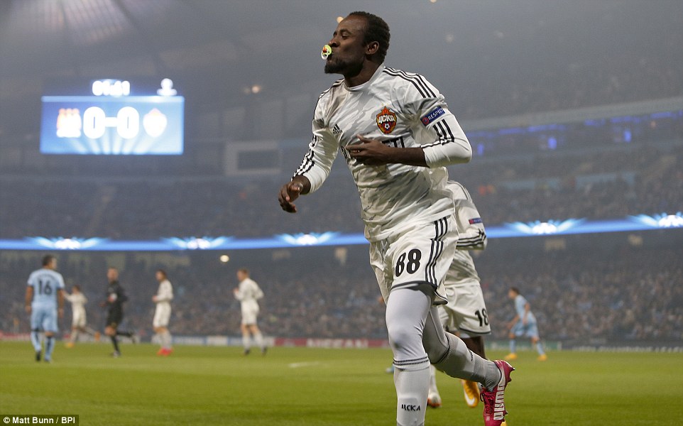 سيدون دامبیا|منچستر سیتی 1 - 2 زسكا مسكو / لیگ قهرمانان