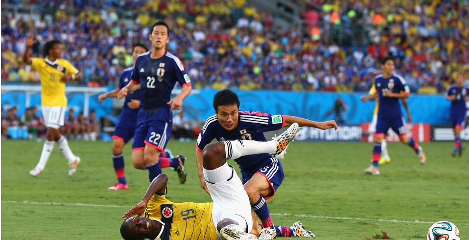 ياسويوكی كونو - راموس|خطای ياسويوكی كونو از ژاپن روی پای راموس .