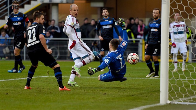 آرین روبن|پادِربورن 0 - 6 بایرن مونیخ / بوندسلیگا