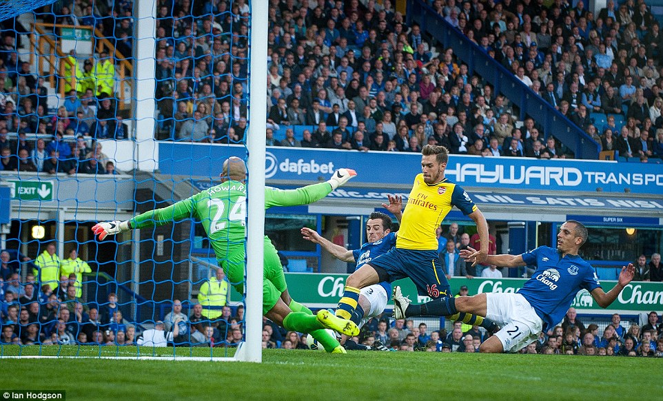 آرون رمزی|اورتون 2-2 آرسنال / لیگ جزیره