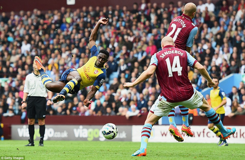 دنی ولبک|آستون‌ویلا  0-3 آرسنال / لیگ جزیره