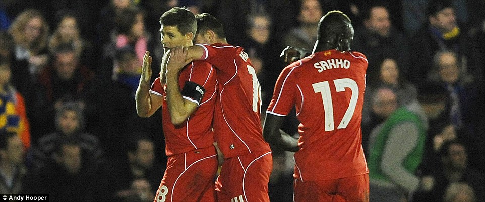 استیون جرارد|اِی اِف سی ویمبلدون 1 - 2 لیورپول / جام حذفی