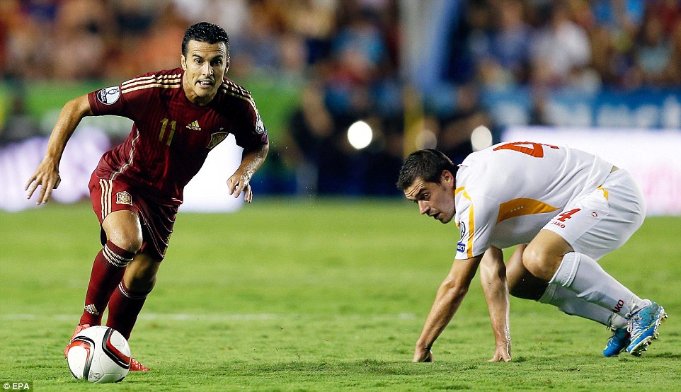 پدرو|اسپانیا 5 –1 مقدونیه / مقدماتی یورو 2016