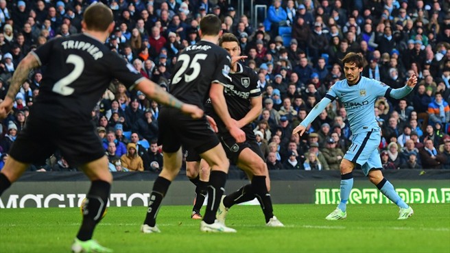 داوید سیلوا|منچستر سیتی 2 - 2 بِرنلی / لیگ جزیره