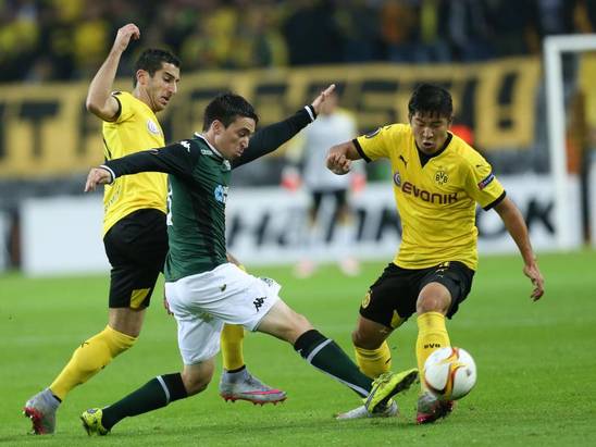 شینجی کاگاوا|بوروسيا دورتموند 2 - 1 كراسنودار /  لیگ اروپا 2015/2016