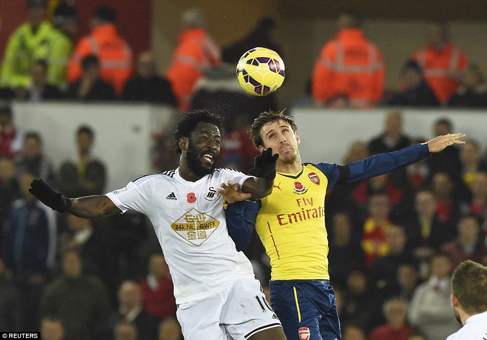 ایگناسیو مونرئال|سوانسی 2 - 1 آرسنال / لیگ جزیره