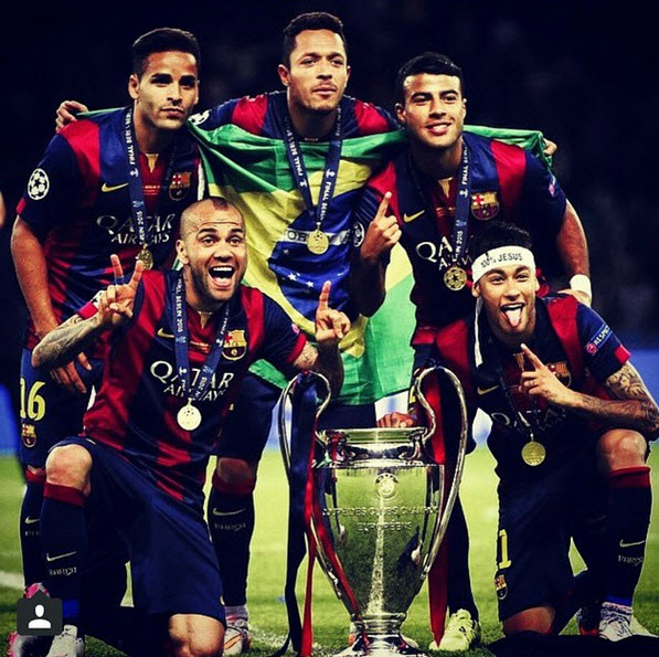 بازیکنان برزیلی بارسلونا|یوونتوس 1 - 3 بارسلونا / فینال لیگ قهرمانان