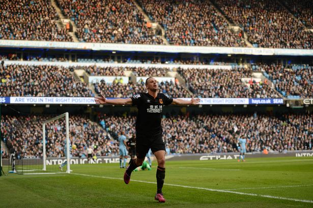 شادی بازیکن هال سیتی|منچستر سیتی 1 - 1 هال سیتی / لیگ جزیره