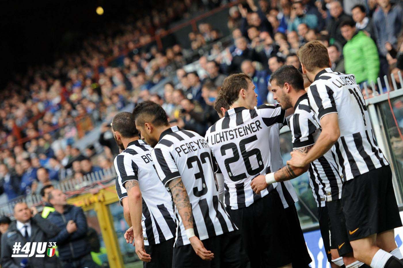 شادی بازیکنان یووه|سامپدوریا 0 - 1 یوونتوس / سری آ