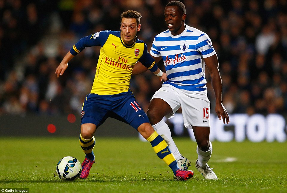 مسوت اوزیل|کوئینز پارک رنجرز 1 - 2 آرسنال / لیگ جزیره