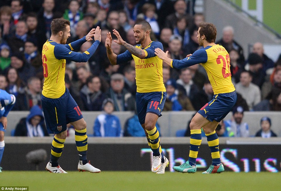 تئو ولكات|برایتون 2 - 3 آرسنال / جام حذفی