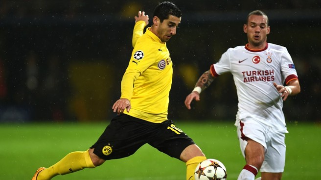 هنريخ مخیتاریان - وسلی اشنایدر|بوروسيا دورتموند 4 - 1 گالاتاسراي / لیگ قهرمانان