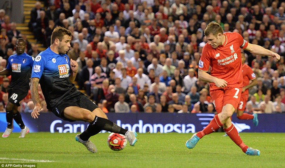 جیمز میلنر|لیورپول 1 - 0 ای اف سی بورنموث / لیگ جزیره
