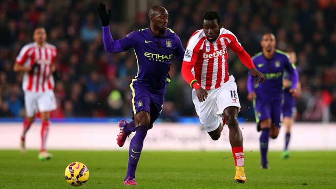 الیاکیم مانگالا|استوک سیتی 1 - 4 منچستر سیتی / لیگ جزیره