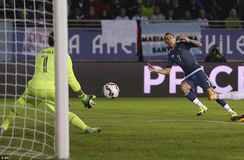 آنخل دی ماریا|آرژانتین 1 - 0 اروگوئه / کوپا آمریکا 2015