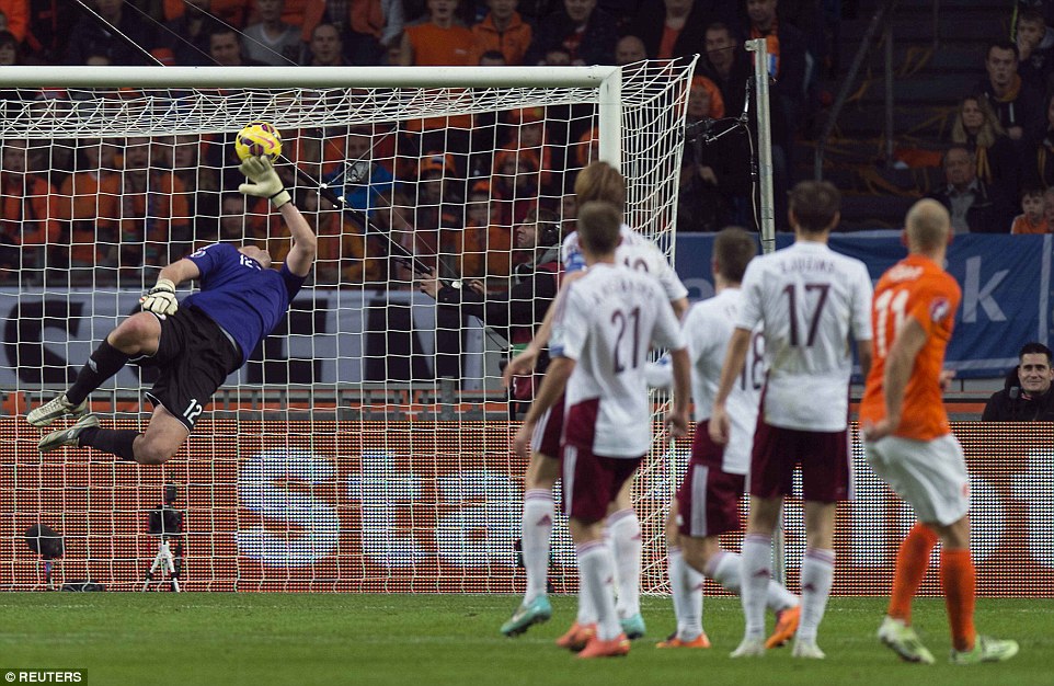 آرین روبن|هلند 6 - 0 لتونی / مقدماتی جام ملت های اروپا