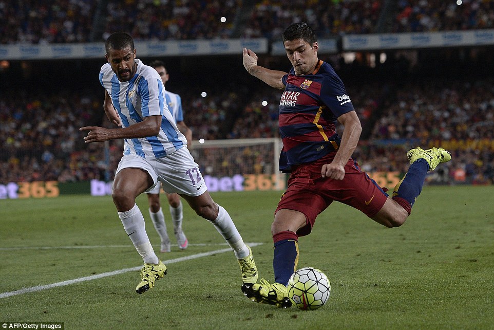 لوئیس سوارز|بارسلونا 1 - 0 مالاگا / لالیگا