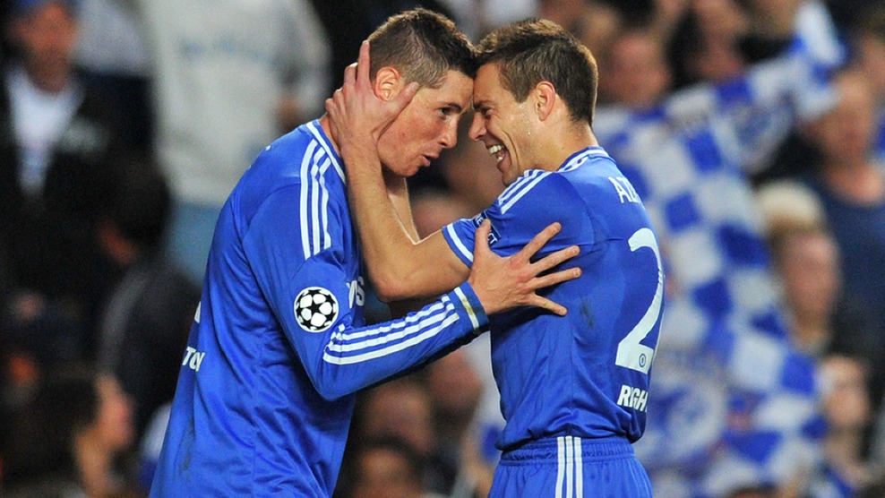 سزار آزپيليكوئتا - تورس|خوشحالی آزپیلکوئتا از گلزنی تورس.