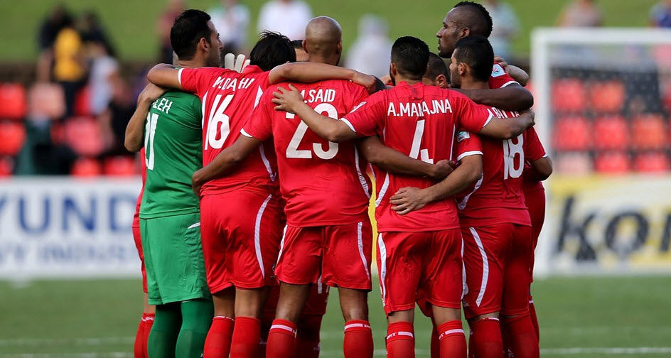 حلقه بازیکنان فلسطین|ژاپن 4 - 0 فلسطین / جام ملت های آسیا 2015