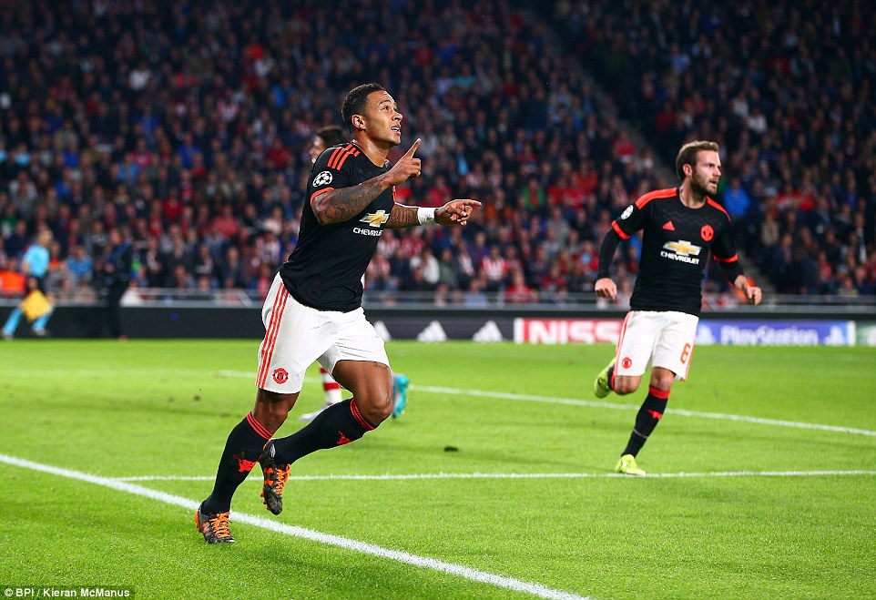 ممفیس دیپای|پی. اس. وی آیندهوون 2 - 1 منچستر یونایتد / لیگ قهرمانان